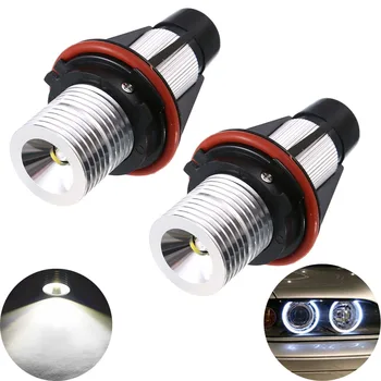 

Car Angel Eyes Halo Ring Marker Light CREE Led Headlight 5W 6000K for BMW 1 5 6 7 Series X3 X5 E39 E53 E60 E63 E64 E65 E66 E83