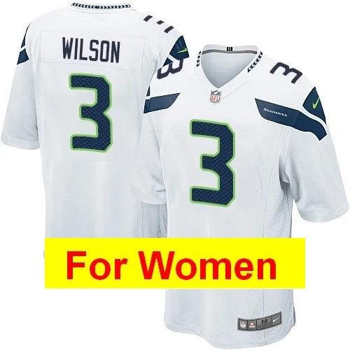 Серебристый Женские футболки Seattle Shaquem Griffin Russell Wilson Bobby Wagner Doug Baldwin - Цвет: Серебристый