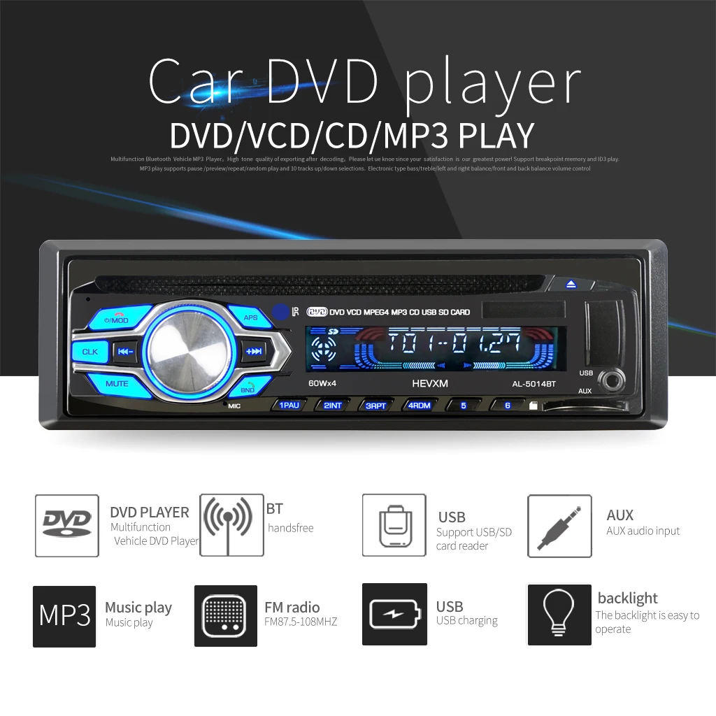 1din 12V автомобильный Радио Bluetooth автомобильный стерео плеер телефон пульт дистанционного управления автомобильный аудио CD DVDMP3