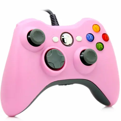 5 цветов Проводной USB игровой контроллер геймпад игровой джойстик Джойстик для microsoft Xbox 360 и Windows PC - Цвет: Pink