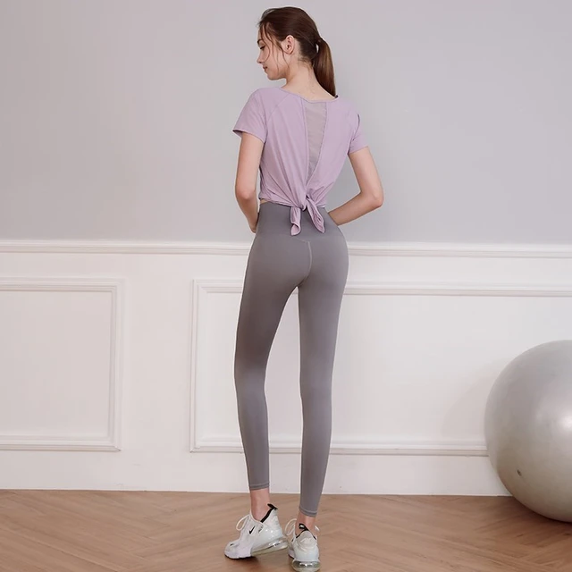 Ensemble de fitness 2 pièces, top et legging, vêtements d'entraînement,  anti boulochage, anti-rétrécissement et respirant 