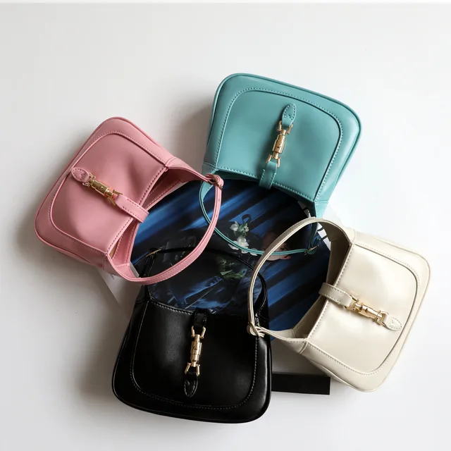 Fashion Luxury Brand Ladies Bag Real Cowhide French Underarm Bag Luxury Messenger Bag Shoulder Bag Handbag Small Square Bag 4