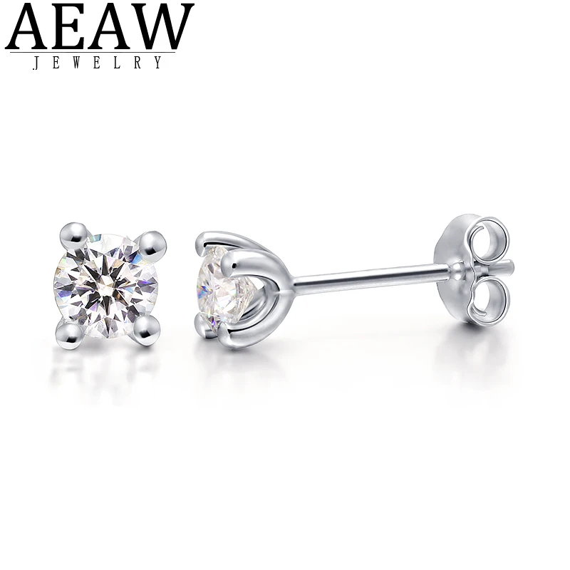 AEAW CVD HPHT Lab Grown Diamond Earrings 3mm And 4mm Diamond Stud