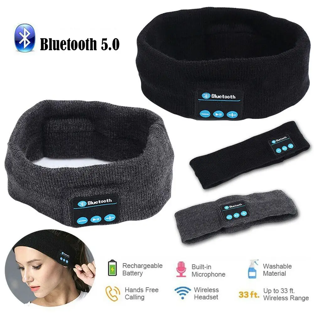 Новинка 2020 беспроводные наушники Bluetooth 5 0 гарнитура с маской для сна головная