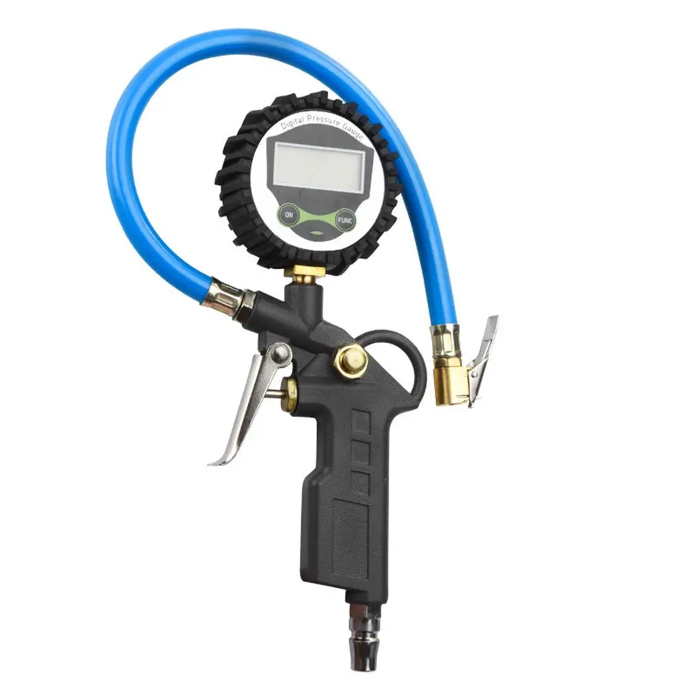 

Car Tire Digital Pressure Gauge Durable Digital Display Inflatable Tool Aluminum Alloy Pressure Dial Gauge