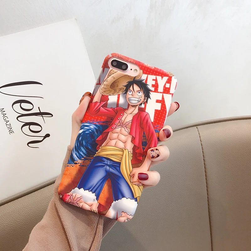 Жесткий ПК чехол для huawei P20 P30Lite Mate30Pro Nova 3 3i 4 5 5i комиксов красный Луффи чехол для Honor 8X 9X 10lite 20 20i V20 Y9