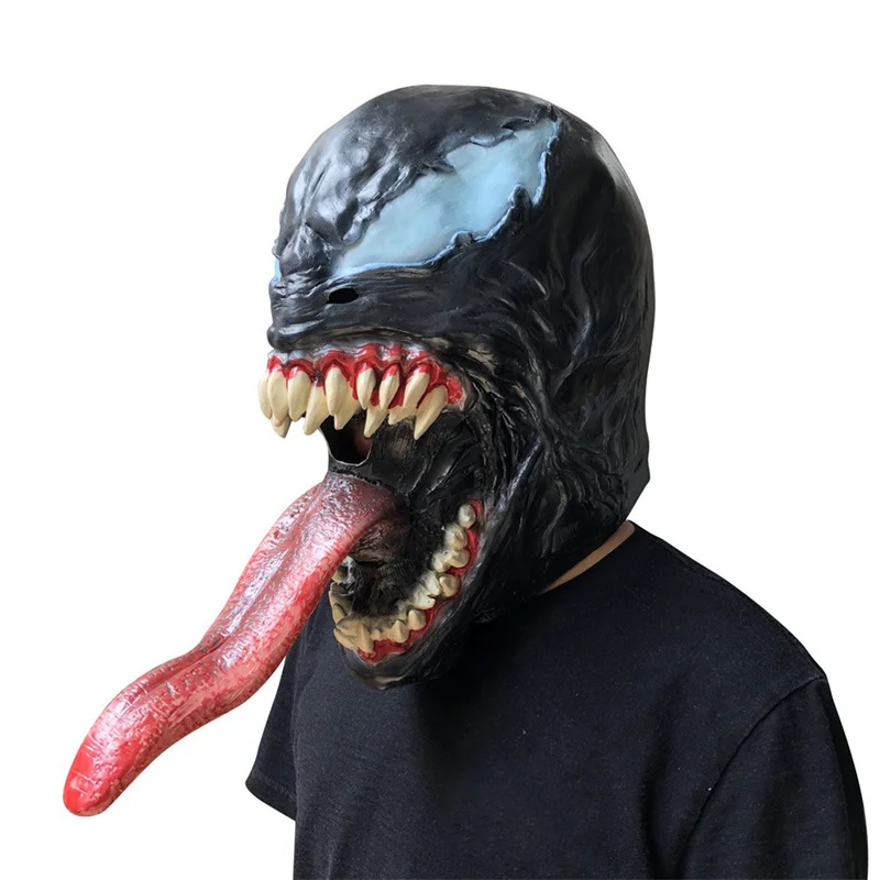 

Spider Man Venom Masks Halloween Cosplay SpiderMan Edward Brock Dark Superhero Mask Mascara Horror Mascaras De Latex Realista