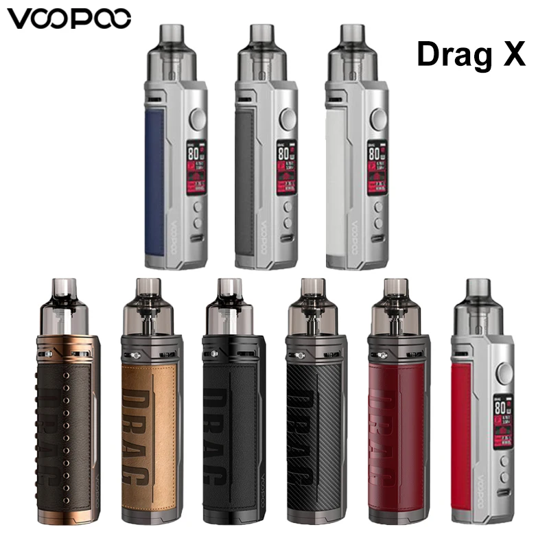 VOOPOO Drag X Mod Pod Kit 80 Вт 4 5 мл PnP Tank GENE.TT чип электронная сигарета испаритель система Vape