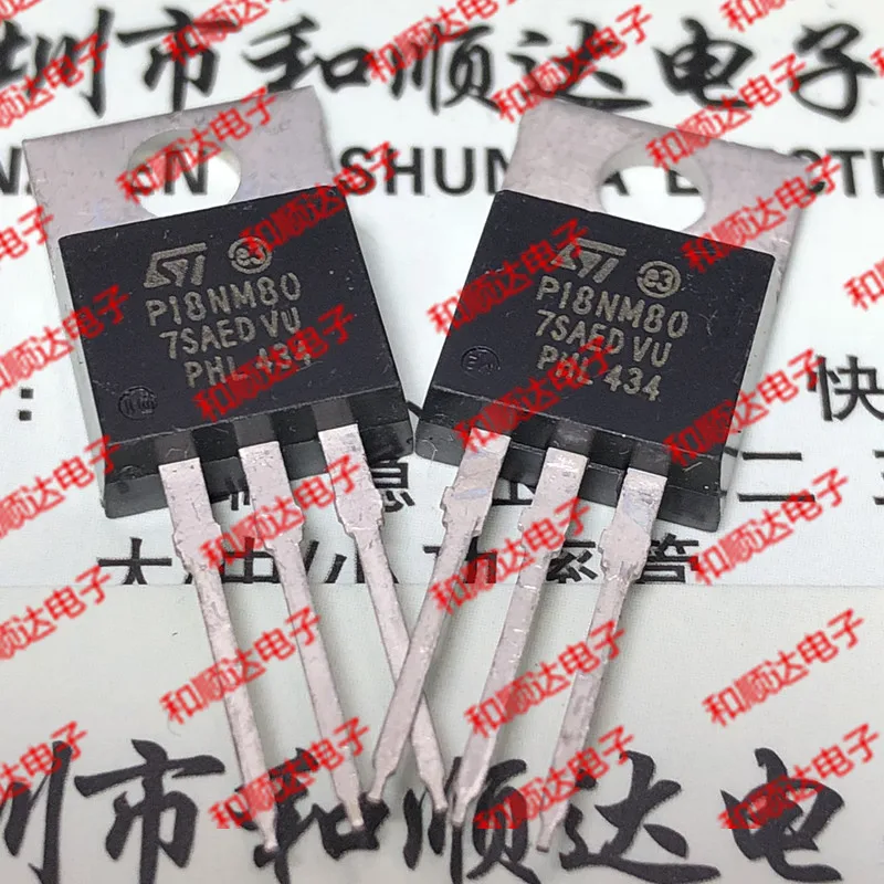 /5 предметов в лоте, P18NM80 STP18NM80-220 800V 17A