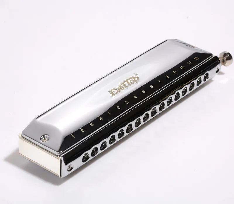 Description Picture 4 of itemT16-64C EASTTOP 16 hole chromatic harmonica professional performance with brass comb For Adults, Beginners, Professionals and St