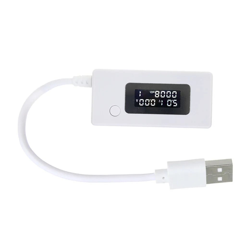ЖК-экран дисплей измеритель напряжения тока портативный банк питания USB порт тестер емкости батареи