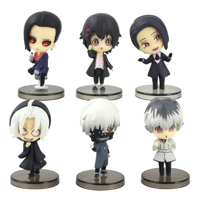 6 шт./лот, фигурка из аниме Kaneki Ken Takizawa Juuzou Uta Furuta Haise Sasaki