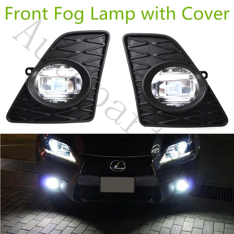 

For Lexus F-Sport Style 13-15 GS350 GS460 GS450h Left Right LH RH LED Foglight Lamp with Frame full set 8121048050 8122048050