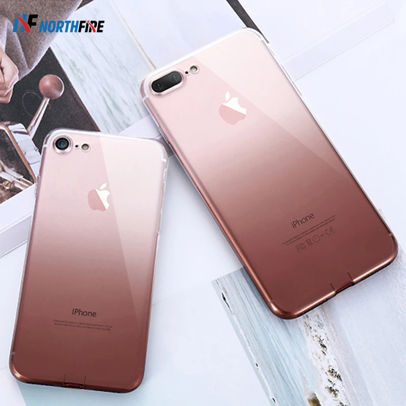 Чехол градиентный для iPhone 11 Pro Max 7 8 XR мягкий чехол из ТПУ X XS задняя крышка 6S 6