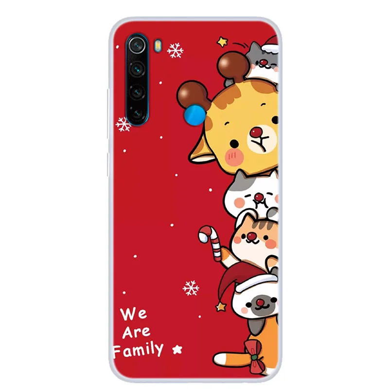 xiaomi leather case cover Redmi Note 8 T Ốp Lưng Giáng Sinh Ốp Lưng Silicone Funda Cho Xiaomi Mi 9T Note 10 Poco F2 Pro f1 Redmi 8A Redmi Note 7 8 Pro xiaomi leather case card Cases For Xiaomi