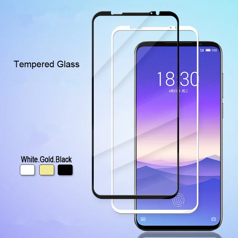 Закаленное защитное стекло с полным покрытием для Meizu 16S 16X упаковкой | Мобильные