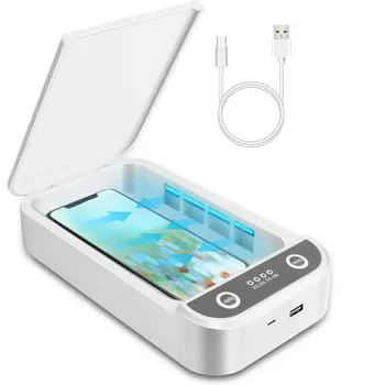 

Multi-functional UV Ultraviolet ray Mobile Phone Disinfection Box Maker Wireless Charger Cleaning Disinfection Machine Jewelry S
