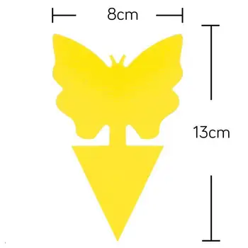 

Strong Insecticide Bait Sticky Insect Board Yellow Double-Sided Trap 20pcs Waterproof Flies Traps Sticky Board Catching