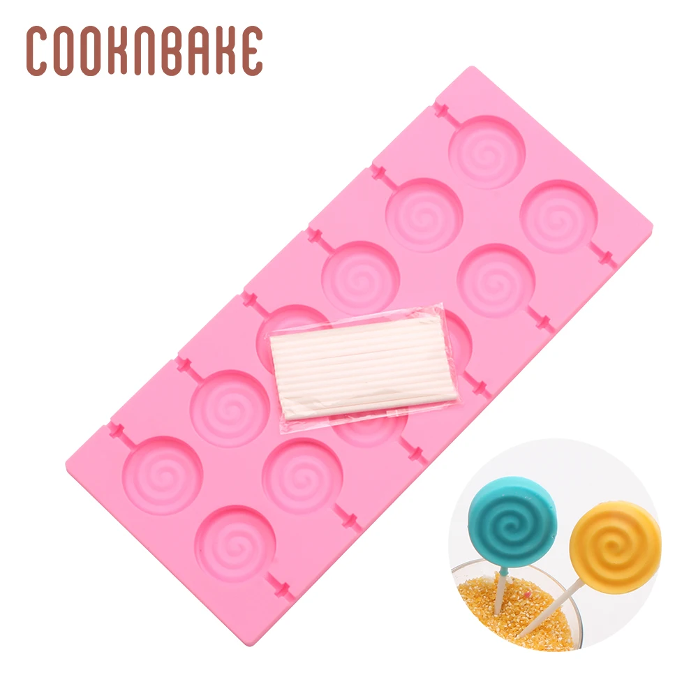 Форма для леденцов COOKNBAKE силиконовая форма конфет шоколада 12 Полость вокруг