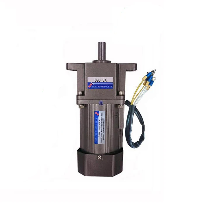 Ear type 90W Three-phase 220V/380V AC Gear Reducer Motor, High Torque, Reversible, Adjustable Speed