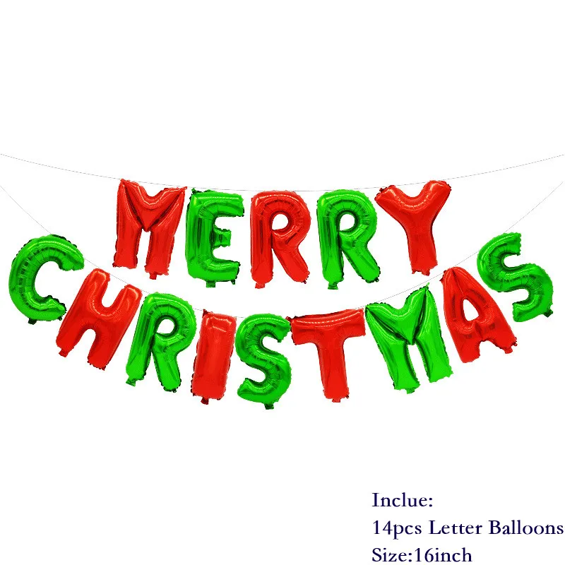 Рождественские украшения, шары, Санта Клаус, снеговик, рождественские фольгированные шары, украшения для рождественской вечеринки, новогодний декор - Цвет: Прозрачный