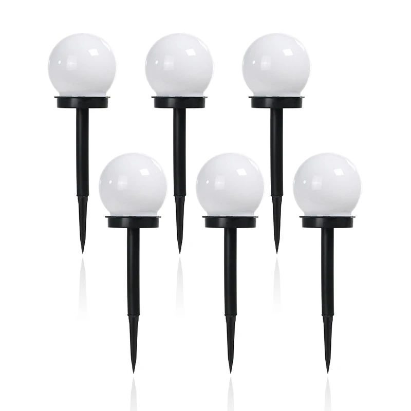 

6 pcs/lot Outdoor Solar Garden Light Waterproof LED Bulb Lawn Garden Light Camping Night Lighting Solar Powered Landscape Lamp