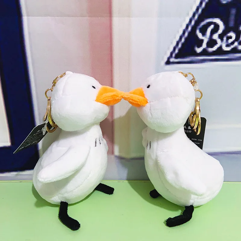 Hot Ins Cute Duck Plush Keychain Girl Birthday Gift Phone Backpack Ornaments Desktop Decoration Home Pendant School Kids Toy