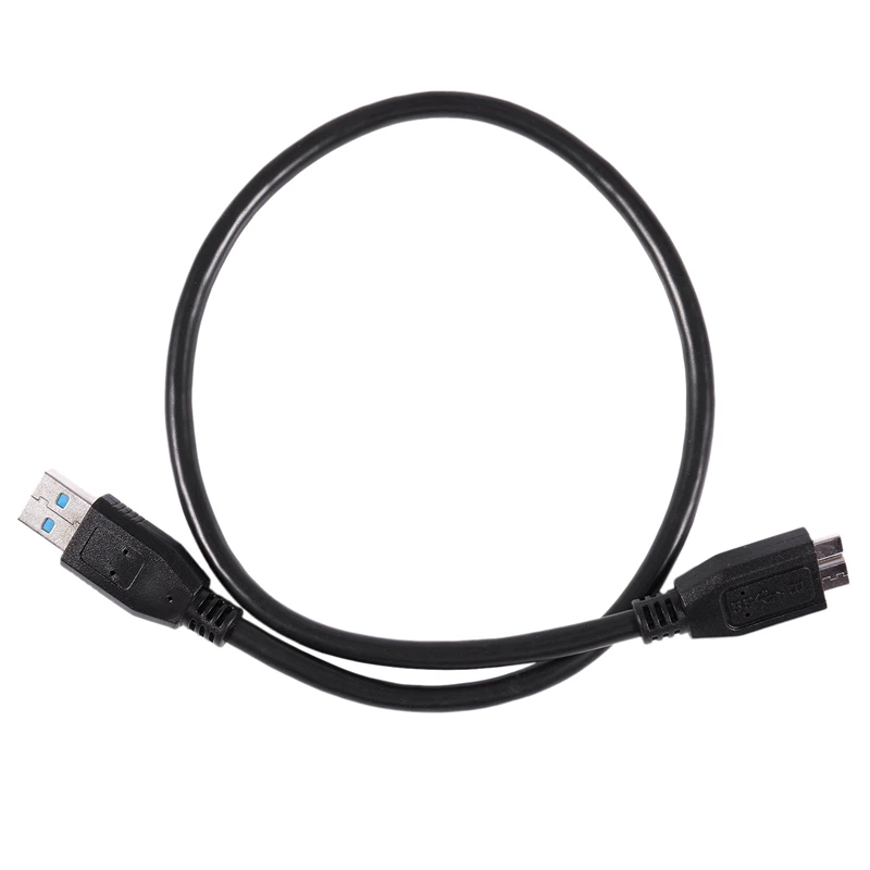 USB 3,0 Мужской кабель для передачи данных Micro-B Мужской для внешнего жесткого диска HDD кабель черный