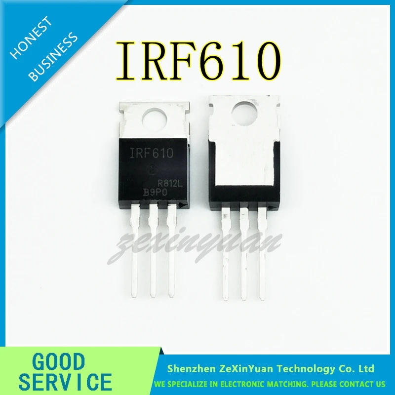 

10 шт./лот IRF610PBF IRF610 TO-220 IRF610N Power MOSFET