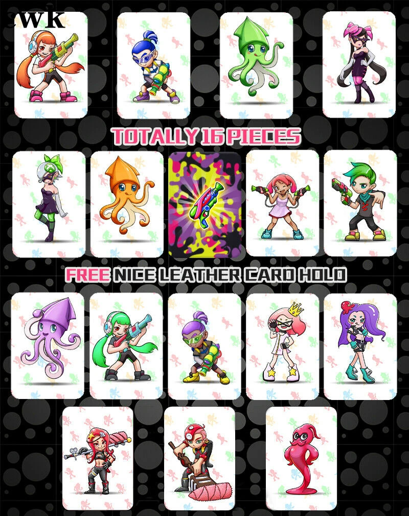 splatoon nintendo switch on Hot Sale Waterproof 16pcs Full Set Nfc Tag Game Cards Marina Splatoon 2 Lnkling For Nintendo Switch Wii U Rfid Card Access Control Cards Aliexpress