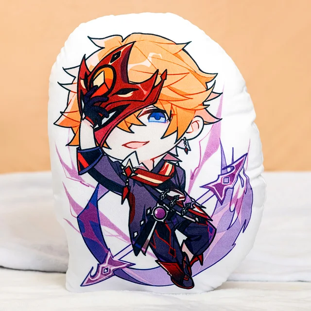 Genshin Impact Zhongli Tartaglia Xiao Venti Diluc Kaeya Paimon Keli Cosplay Anime Plush Toys Kawaii Cartoon Pillow Specification heigongzi