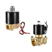 Uxcell 1/2 шт. Электрический электромагнитный клапан 1/" 3/8" герметизирующая ptfe-лента для латунь нормально закрытый AC/DC 12 V/24 V переменного тока 24 V/110 V прямая motion