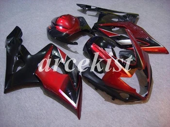 

Injection New ABS Motorcycle Full Fairings Kit Fit For SUZUKI GSX-R1000 K5 2005 2006 05 06 GSXR1000 body set Custom Red black