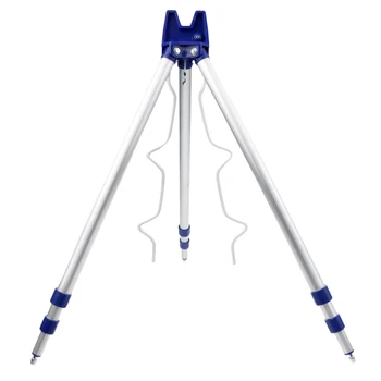 

Telescopic Fishing Rod Rest Tripod Stand Support Outdoor Sea Beach Pond 4/6 Rods Fishing Tackles