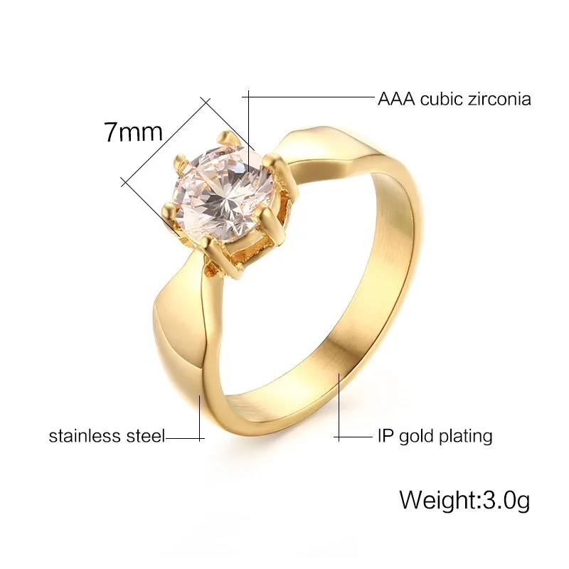 Meaeguet дамы зубец Установка обручальные кольца с фианитами обручальные кольца для женщин золотого цвета
