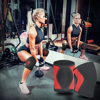 

2Pcs 7mm Neoprene Knee Pads Squat Knee Sleeves Pad Support Knee Protector Sports Fitness Weightlifting Kneepad High Performance