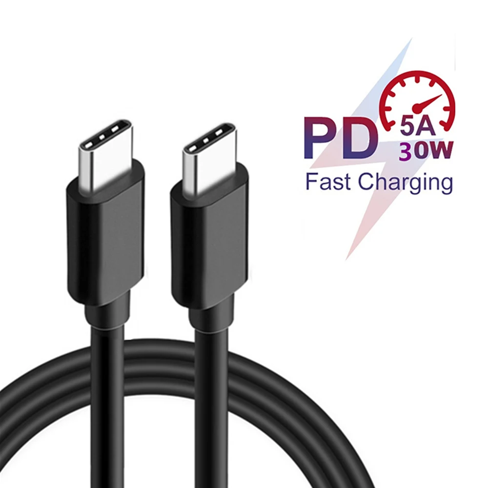2 м USB C к type штекер 5А PD кабель передачи данных для быстрой зарядки MacBook iPad Pro Oppo Reno 3