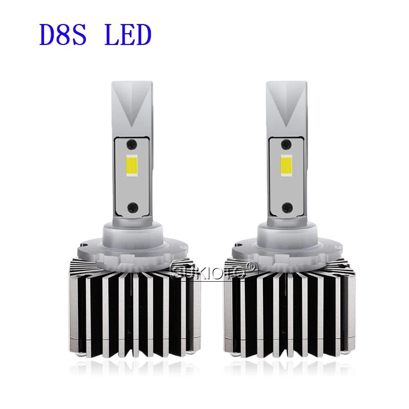 SUKIOTO 2PCS 2020 New D1S Canbus LED Headlight D2S D3S D4S 100WPair 20000LM Non-Destructive Installation D5S D8S Car LED Bulbs (8)