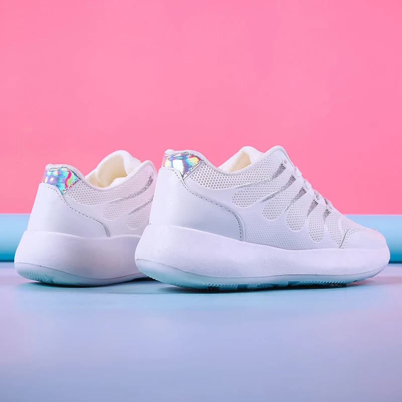 air breathable women shoes spring summer ladies sneakers korean female height increasing moccasins lady mesh vulcanized shoes  (35)