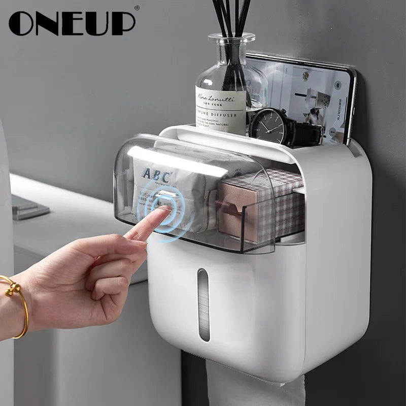 ONEUP водонепроницаемый туалетный дозатор держателя для бумаги домашний ящик