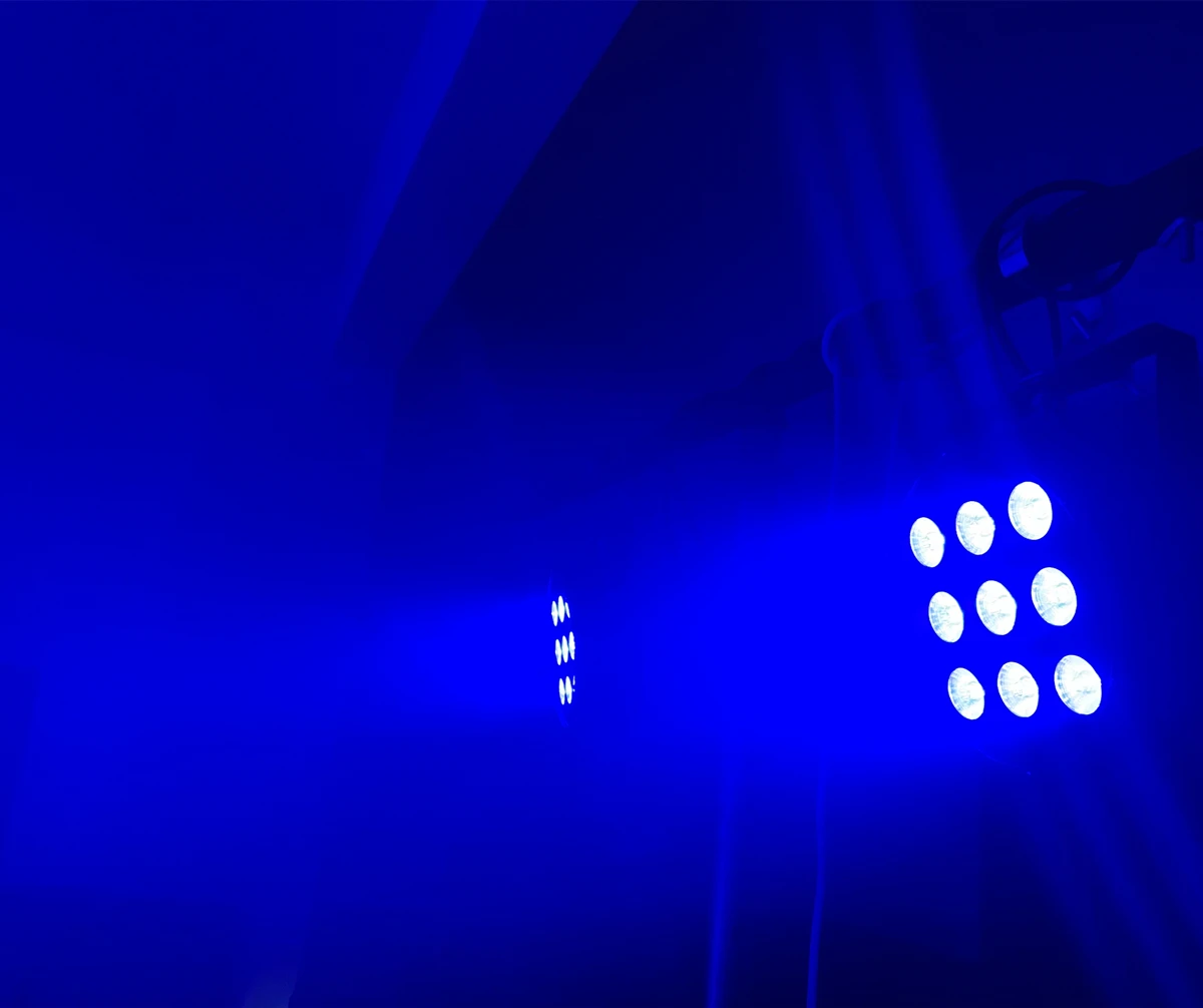 12PCS/lot + flightcase  Wireless remote control LED Par Light 9x12W 4in1 RGBW Led Stage Light 4