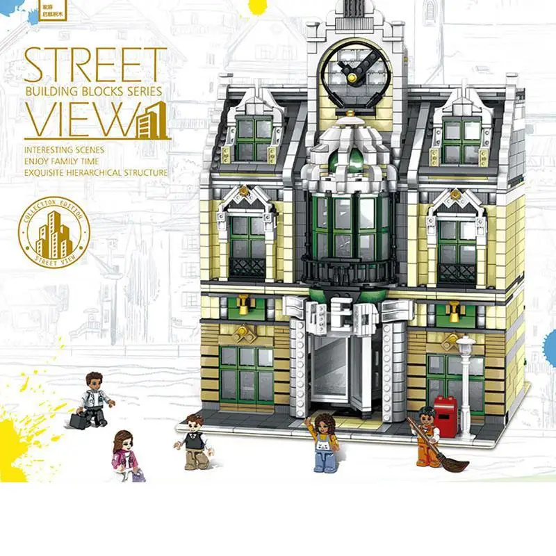 Creator MOC Streetview большой торговый центр строительные блоки кирпичи Lepining 10211 14248