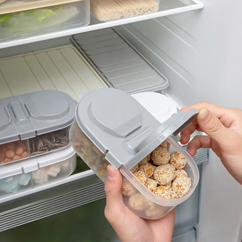 2 Lattices Fridge Freezer Space Saver Organization Food storage Storage Box Kitchen Fruit Container Shelf Boxes | Дом и сад