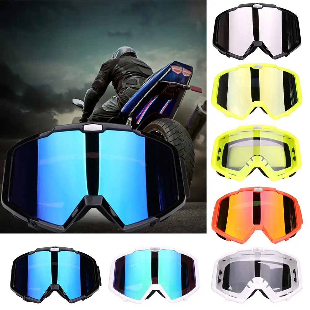 Large Lens Motorcycle Skiing Anti-Dust Windproof Eye Protection Goggles Glasses