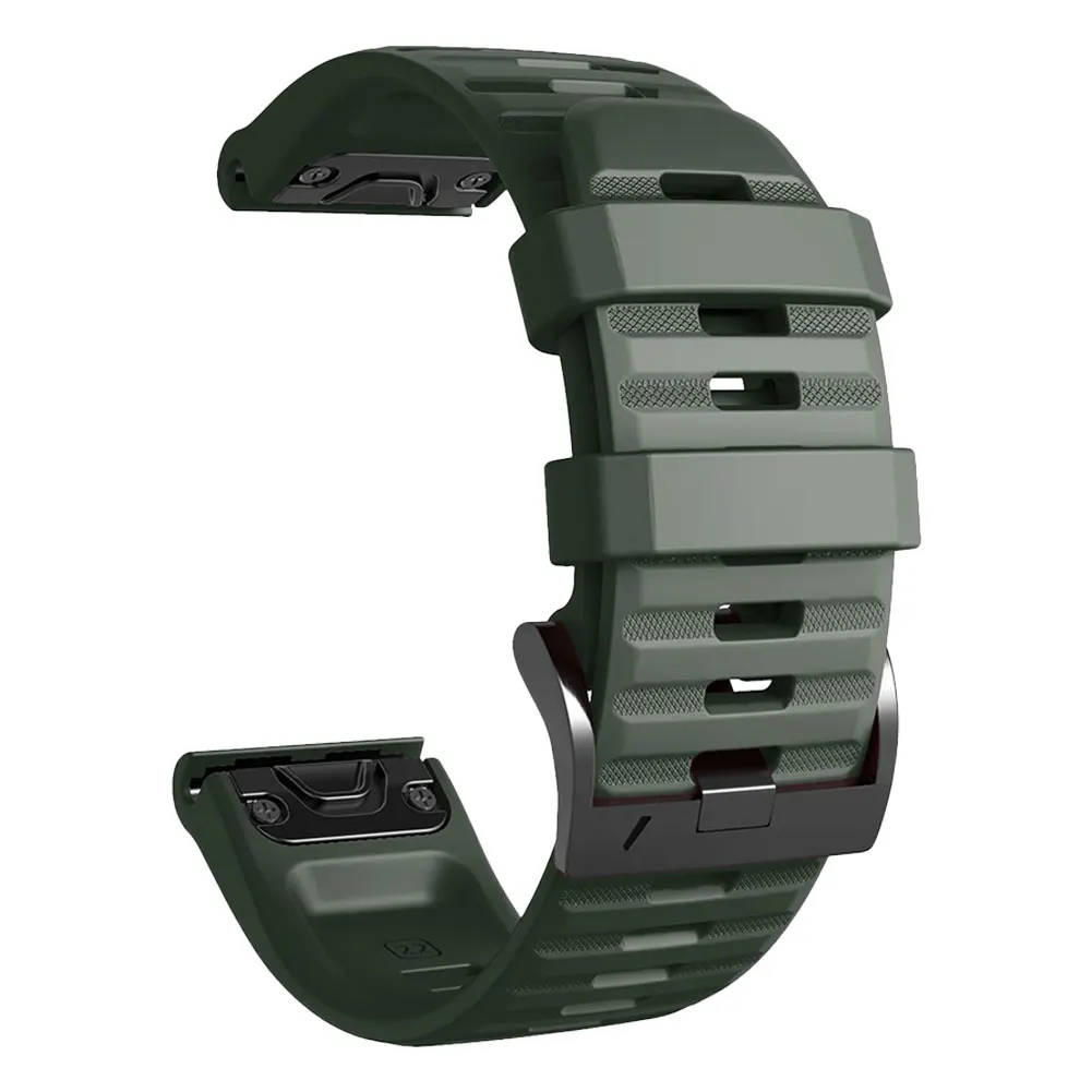 Army Green Быстросъемный ремешок для часов Garmin Fenix 3 5 6S 5S 6X 5X Pro Plus силиконовый браслет ремешок для Garmin Quatix 5 3 сапфировый ремень - Цвет: Army Green