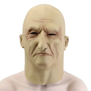 

Underworld Boss Cosplay Scary Full Head Latex Mask Halloween Horror Funny Cosplay Party Mask Old Man Head Helmet Masks