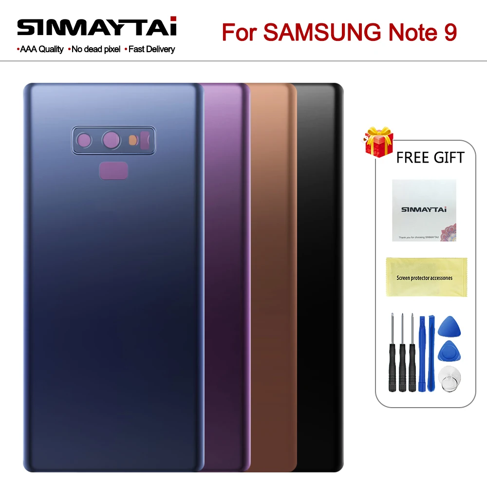 Оригинальный чехол для задней крышки аккумулятора note9 Samsung Galaxy Note 9 N960 N960F N9600