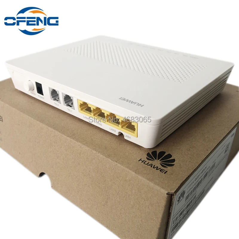 Terminal de Rede 4ge + 2tel Huawei Gpon Porto sc Upc Conector Óptica Mesma Função Que Hg8245h - Hg8247h Hg8240h Onu 2 2tel porto sc upc conector terminal de