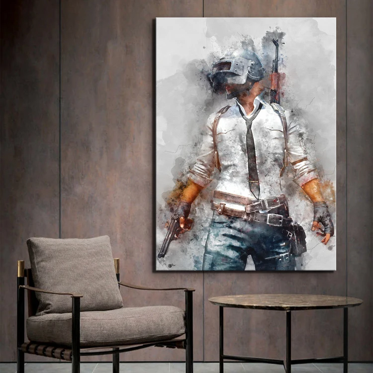 1 шт. PUBG PLAYERUNKNOWNS BATTLEGROUNDS игра Плакат Картина на холсте стены искусства для