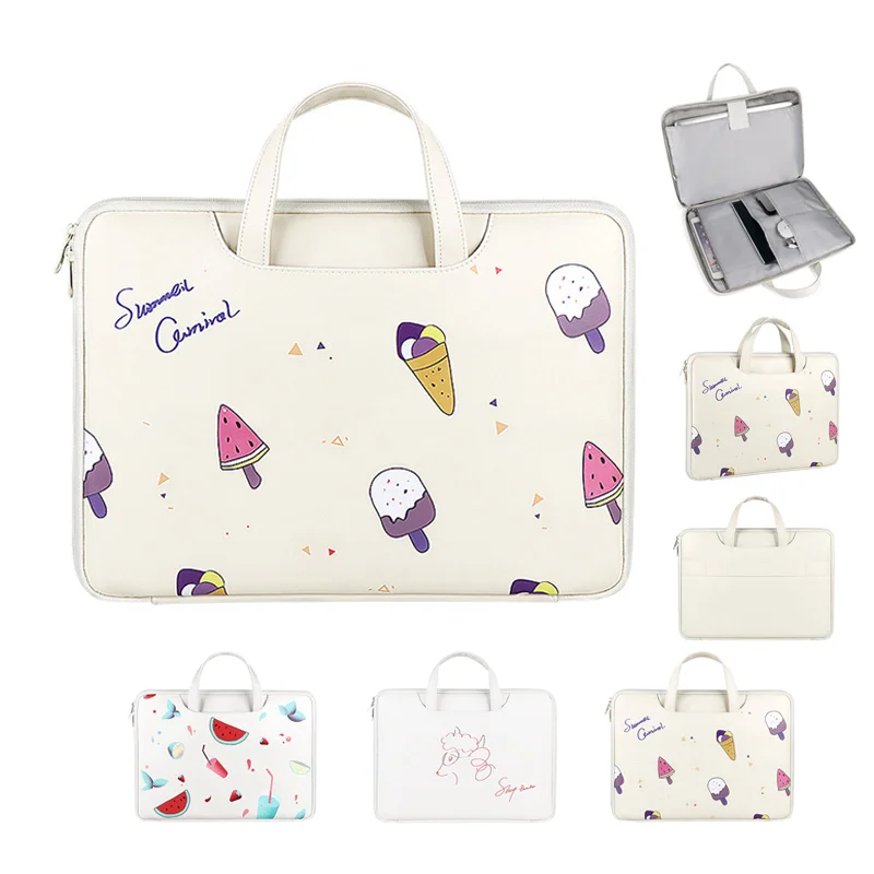 PROD 1005002356730244 2021 Laptop Bag 13.3 14 15.6 Inch Waterproof PU
Notebook Bag Sleeve for Macbook Xiaomi Air Pro 13 15 Computer Handbag
Briefcase